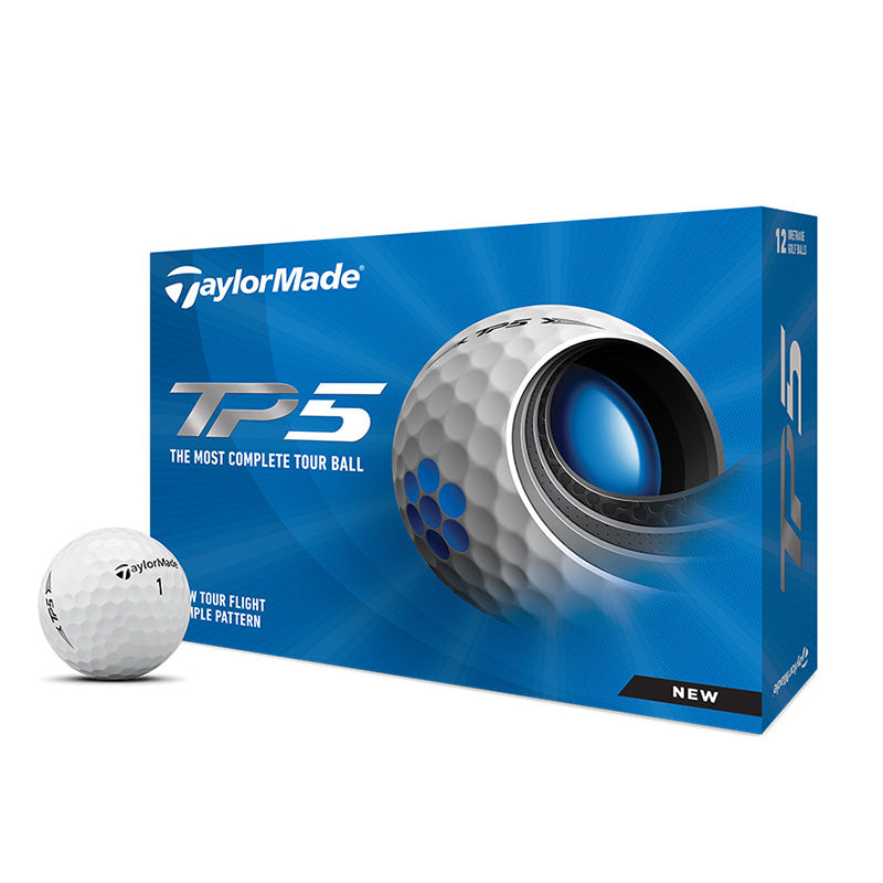 TaylorMade TP5 Golf Balls - Previous Season Golf Balls Taylormade White  