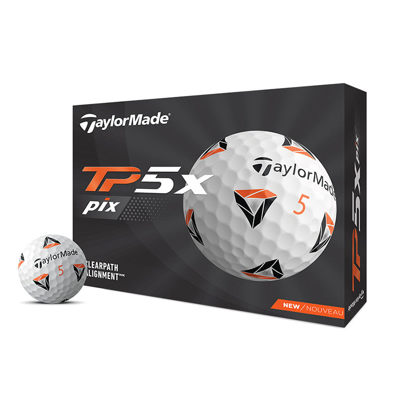 TaylorMade TP5X Pix Golf Balls Golf Balls Taylormade