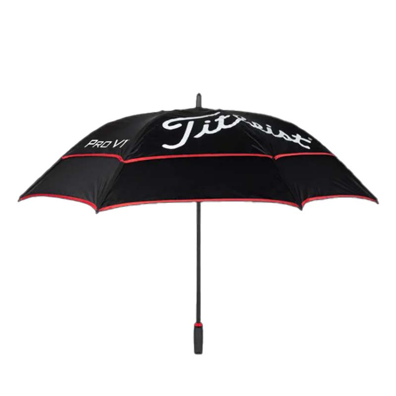 Titleist Tour Double Canopy Umbrella Black Red