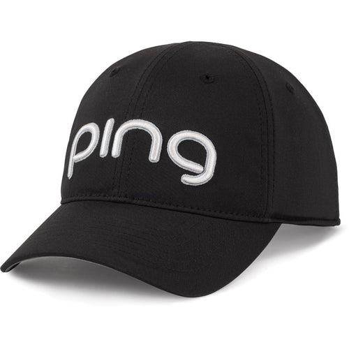 PING Tour Ladies Delta Hat  Ping Black  