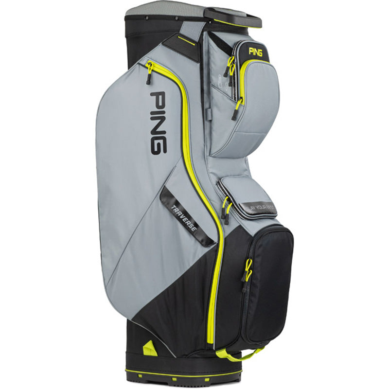 PING 2023 Traverse Cart Bag Cart bag Ping Iron/Black/Neon Yellow  