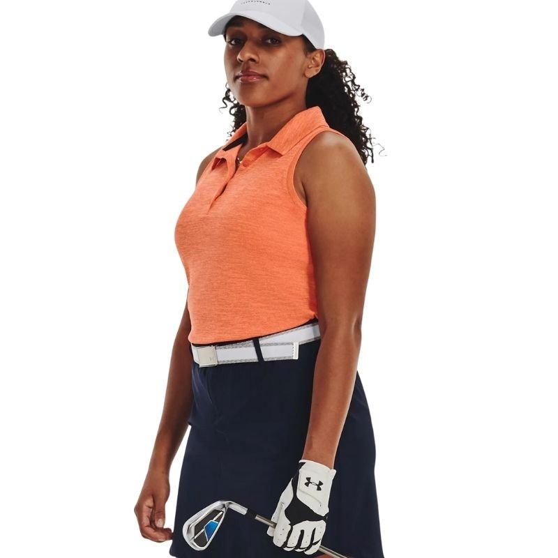 Under Armour Women's Playoff Sleeveless Polo - Previous Season Orange