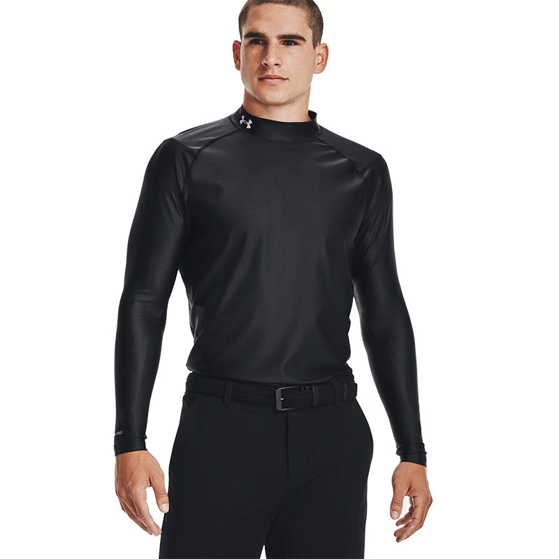 Under Armour Iso-Chill Long Sleeve Mock Neck Men's Shirt Under Armour Black SMALL