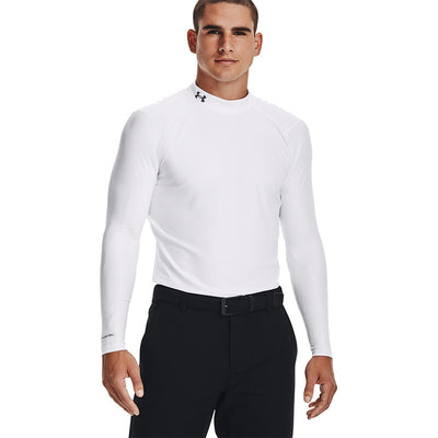 Under Armour Iso-Chill Long Sleeve Mock Neck Men's Shirt Under Armour White SMALL