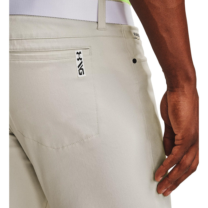 Under Armour Range Unlimited Slim Taper 5-Pocket Pants - White/Jet Grey Men's Pants Under Armour